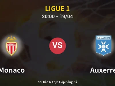 🔴 Trực Tiếp: Monaco 0-2 Auxerre – Link Xem Ligue 1 (Full HD)