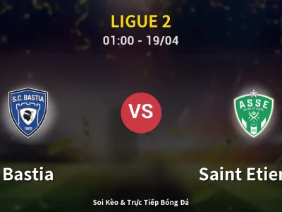 Kết Quả: Bastia 2-0 Saint Etienne – Highlight & Bàn Thắng | Ligue 2