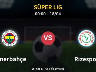 Kết Quả: Fenerbahçe 2-2 Rizespor – Highlight & Bàn Thắng | Süper Lig