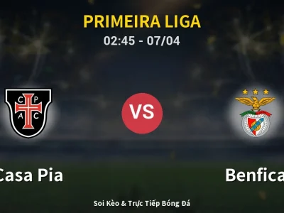 Kết Quả: Casa Pia 1-1 Benfica – Highlight & Bàn Thắng | Primeira Liga