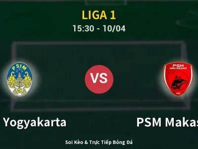 Kết Quả: PSIM Yogyakarta 1-2 PSM Makassar – Highlight & Bàn Thắng | Liga 1