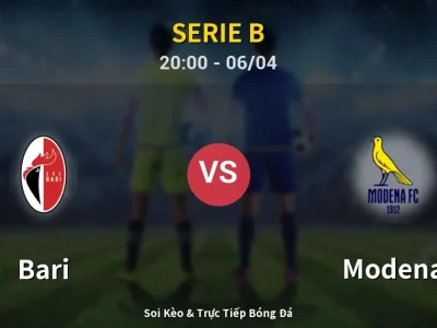 Soi Kèo Bari vs Modena – 20:00 06/04 | Nhận Định, Dự Đoán Tỷ Số