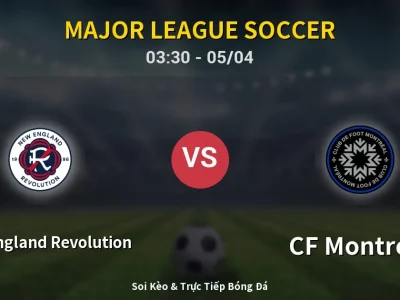 Kết Quả: New England Revolution 3-0 CF Montreal – Highlight & Bàn Thắng | Major League Soccer