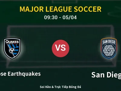 Kết Quả: San Jose Earthquakes 3-0 San Diego – Highlight & Bàn Thắng | Major League Soccer