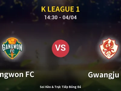 🔴 Trực Tiếp: Gangwon FC 3-0 Gwangju FC – Link Xem K League 1 (Full HD)