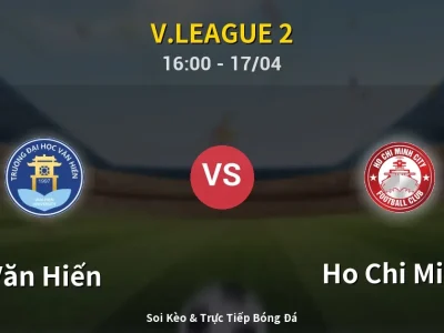 Kết Quả: Văn Hiến 1-1 Ho Chi Minh – Highlight & Bàn Thắng | V.League 2