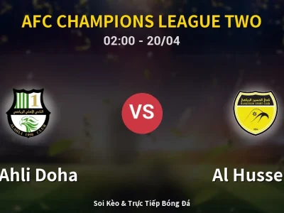 Kết Quả: Al Ahli Doha 3-1 Al Hussein – Highlight & Bàn Thắng | AFC Champions League Two