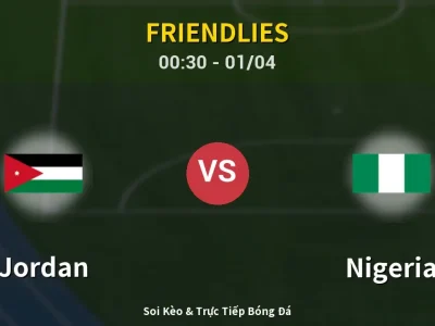 Kết Quả: Jordan 2-2 Nigeria – Highlight & Bàn Thắng | Friendlies